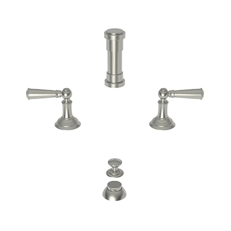 Bidet Faucet Aylesbury 8 to 16 Inch Spread 2 Lever ADA Satin Brass PVD - Frankwebs