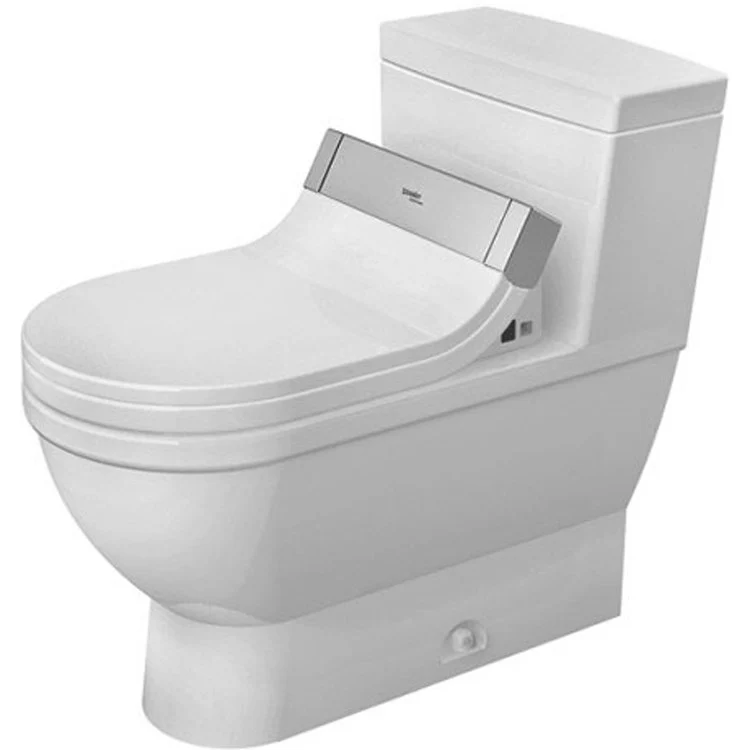 Toilet Starck 3 1 Pieces for SensoWash HygieneGlaze White Elongated 27-1/8 Inch 1.28 Gallons per Flush - Frankwebs