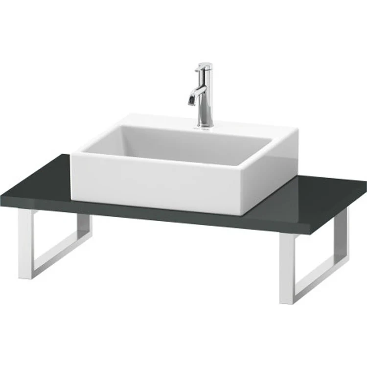 Lavatory Console L-Cube Mediterranean Oak Single Basin Compact 31-1/2 x 18-7/8 Inch 1-1/8 Inch - Frankwebs