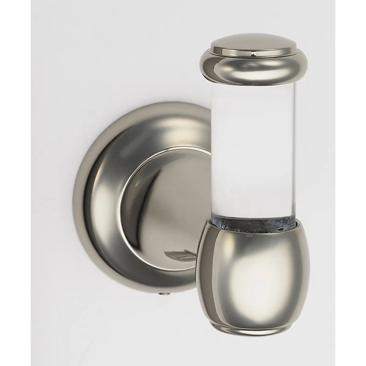 Robe Hook Royale Acrylic Bath Unlacquered Brass 2-5/8 Inch 3-1/8 Inch Wall Mount Brass - Frankwebs