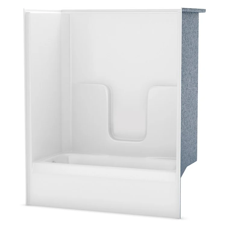 Tub and Shower Module 60 x 31-1/2 x 72 Inch AcrylX Left Hand White 1 Pieces - Frankwebs