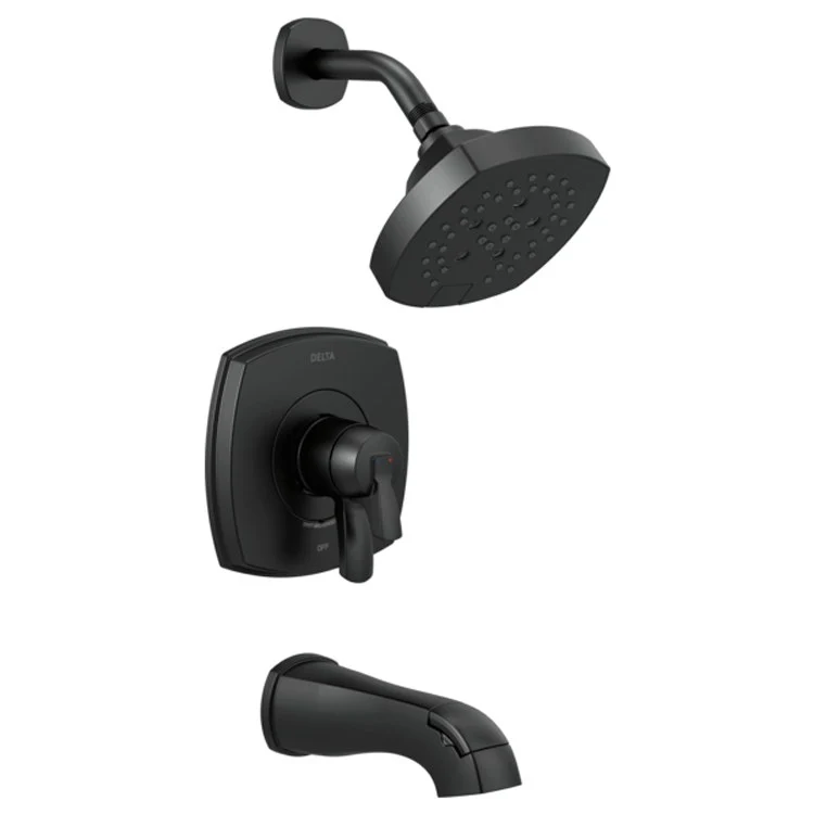 Tub and Shower Trim Stryke 17 1 Lever Matte Black ADA 1.75 Gallons per Minute - Frankwebs