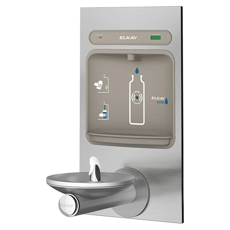 EZH2O Bottle Filling Station with Single Integral SwirlFlo Fountain/Filter - Frankwebs