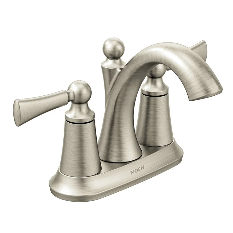 Wynford Two Handle High-Arc Centerset Bathroom Faucet with Pop-Up Drain - Frankwebs