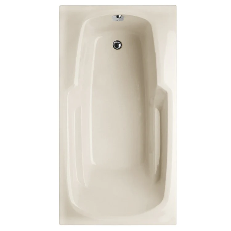 Soaking Tub Designer Collection Solo 66 x 30 Inch Drop-In Tub Only End Bone Acrylic - Frankwebs