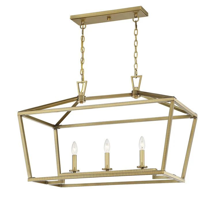 Townsend Three-Light Linear Chandelier - Frankwebs