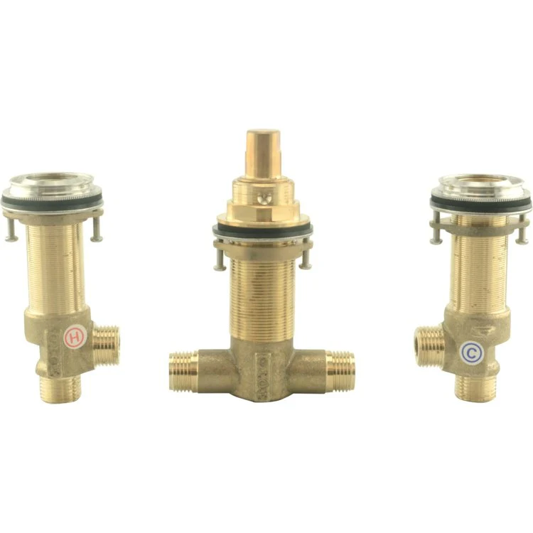 Rough-In 3 Hole Roman Tub Filler 1/2 Inch Forged Brass - Frankwebs