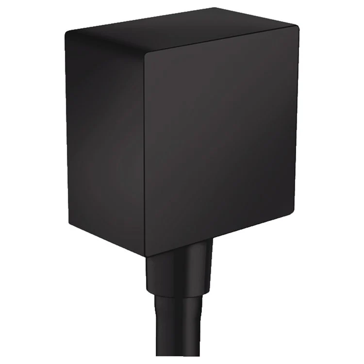 Wall Outlet FixFit Square with Check Valve Matte Black for All 1/2 Inch Hoses - Frankwebs