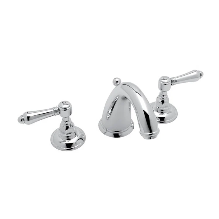 Lavatory Faucet Viaggio Widespread 2 Metal Lever Italian Brass 1.2 Gallons per Minute Column Spout 3 Holes - Frankwebs