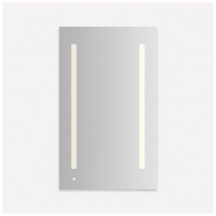 Medicine Cabinet AiO 24W x 40H x 4D Inch 1 Doors Mirror Flat Top Aluminum Yes Right Hand Side Recessed/Surface Warm White LUM Lighting 2700 Kelvin - Frankwebs
