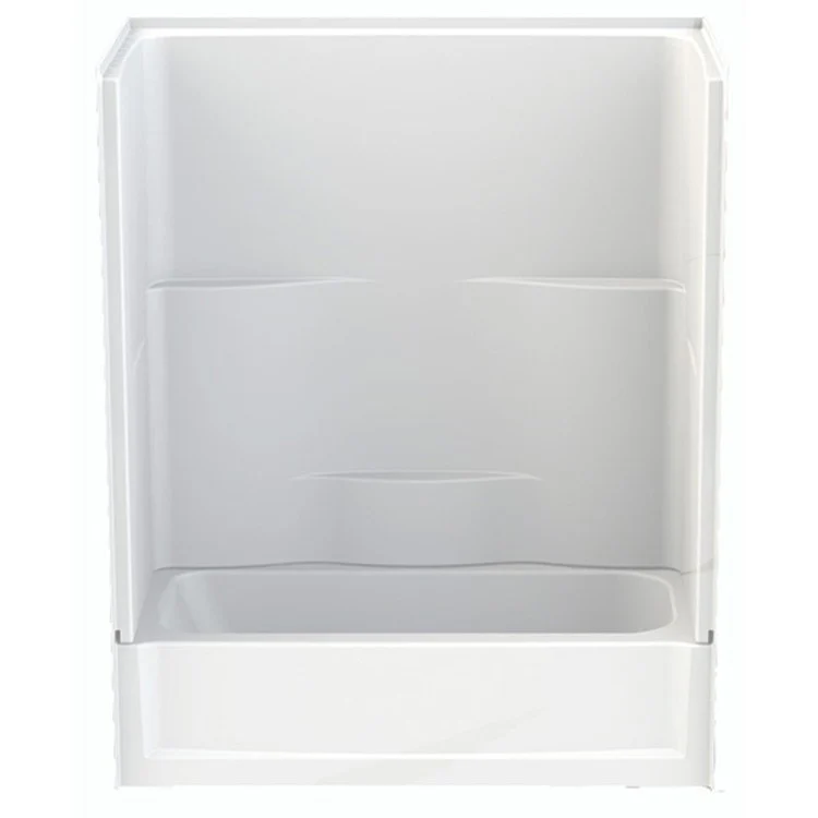Tub and Shower Module Right Drain White 3 Shelves 34 Gallons 60 x 30 x 72 Inch - Frankwebs