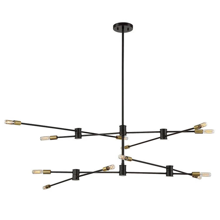 Lyrique Twelve-Light Two-Tier Chandelier - Frankwebs