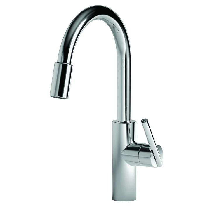 East Linear Single Handle Pull Down Kitchen Faucet - Frankwebs