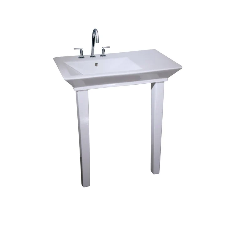 Console Sink Opulence His 31-1/2 Inch 8 Inch Spread Rectangle White - Frankwebs