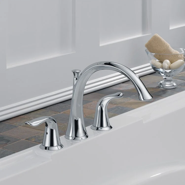 Lahara Two Handle 3-Hole Roman Tub Faucet - Frankwebs