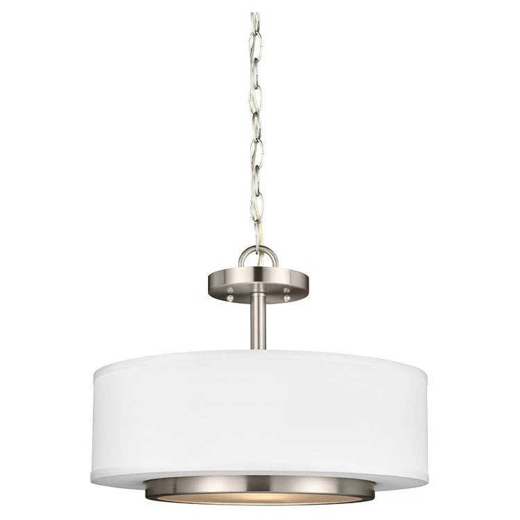 Nance Two-Light Convertible Semi-Flush Mount Ceiling Fixture/Pendant - Frankwebs