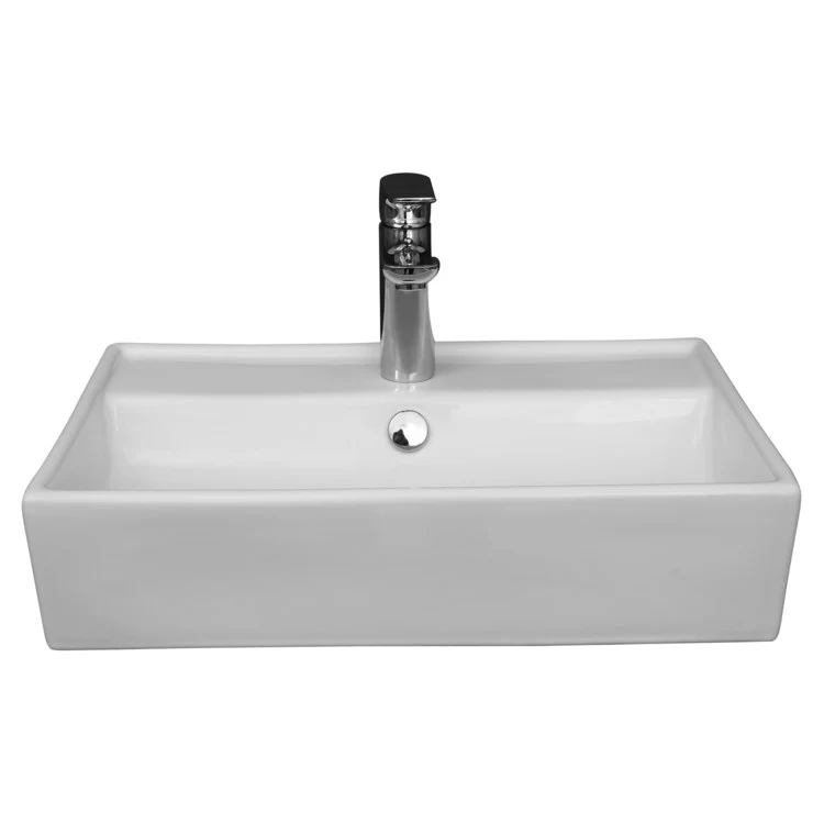 Lavatory Sink Lyons Wall Hung 22 Inch Rectangle White - Frankwebs