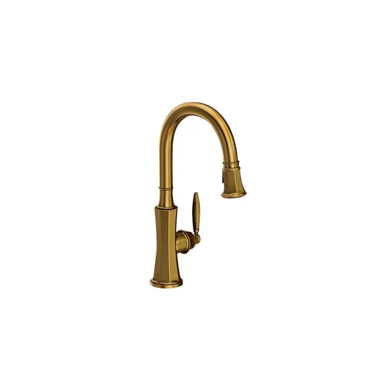 Metropole Single Handle Pull Down Bar/Prep Faucet - Satin Bronze PVD - Frankwebs