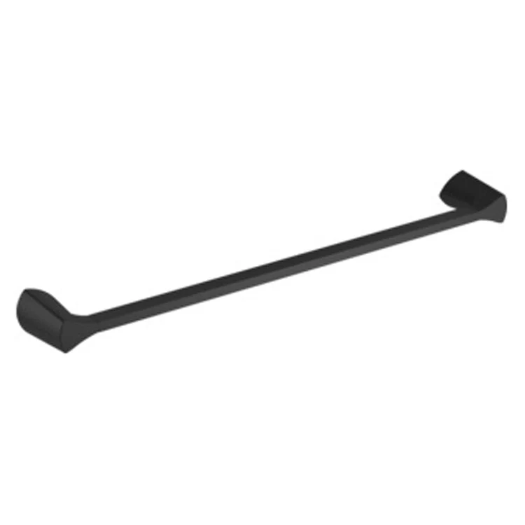 Towel Bar Zura 24 Inch Single Matte Black 3-1/4 Inch Wall Mount - Frankwebs