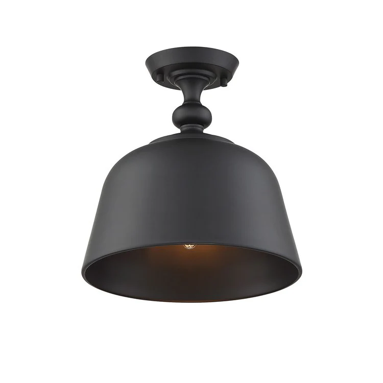 Berg Single-Light Semi-Flush Mount Ceiling Fixture - Frankwebs