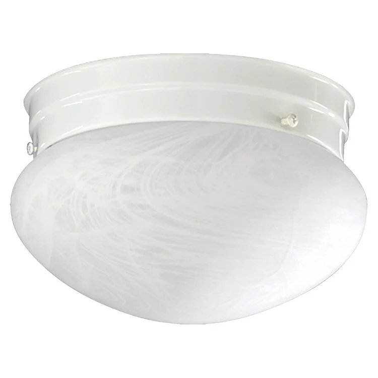 Signature Single-Light Small Mushroom Flush Mount Ceiling Fixture - Frankwebs