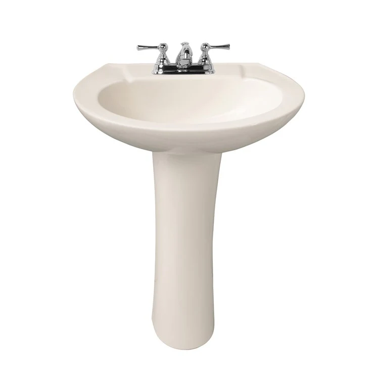 Pedestal Lavatory Hampshire 575 Centerset Bisque Oval - Frankwebs