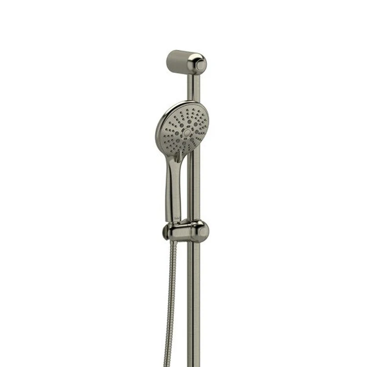 Handshower Set Round 3-Jet with Cursor Brushed Nickel 3 Function 1.8 Gallons per Minute 32 Inch Slide Bar - Frankwebs