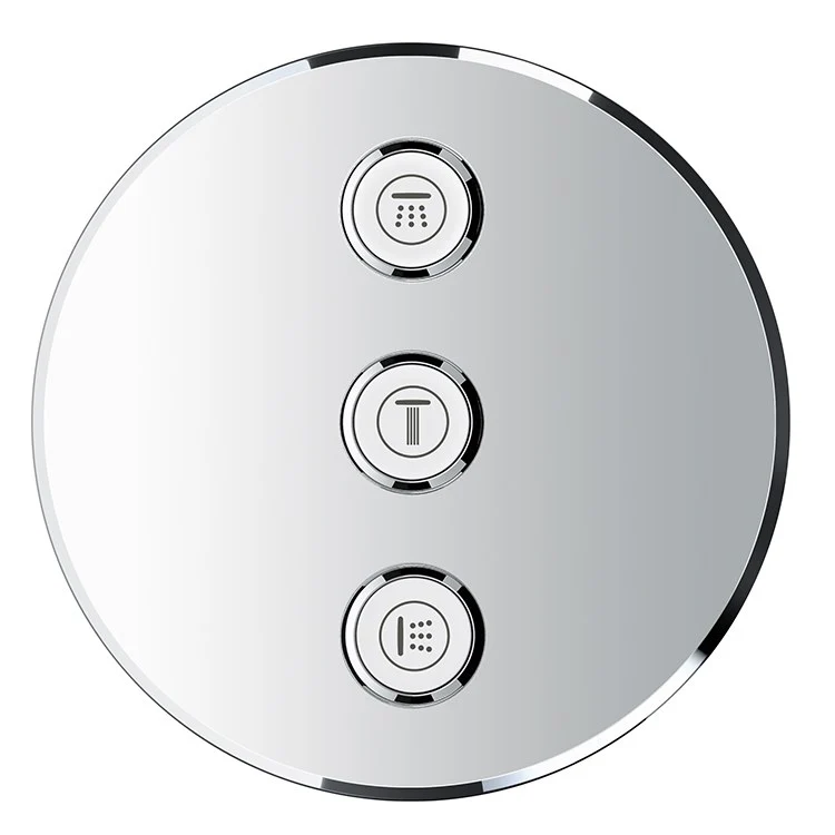 Grohtherm SmartControl Three-Function Round Volume Control Trim - Frankwebs