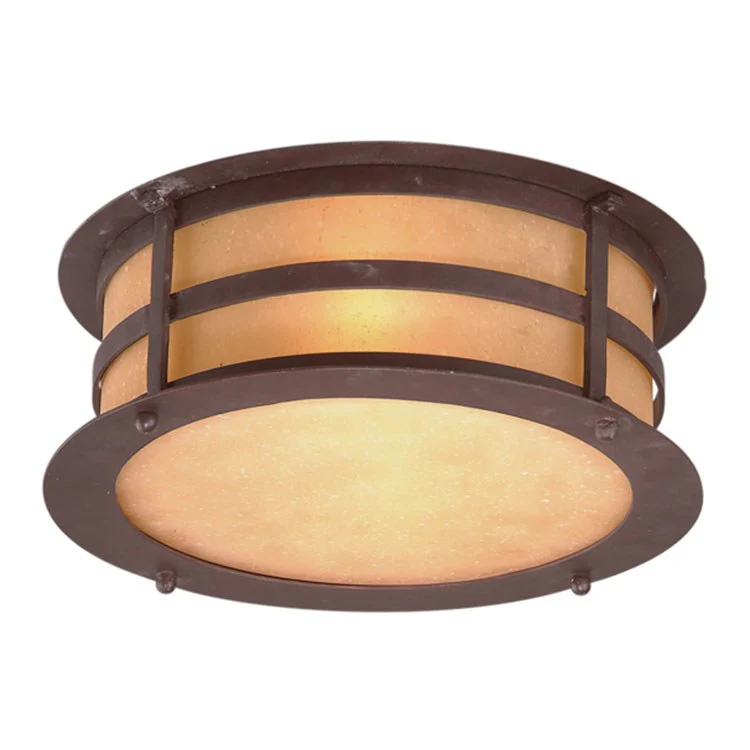 Newton Two-Light Outdoor Flush Mount Ceiling Fixture - Frankwebs