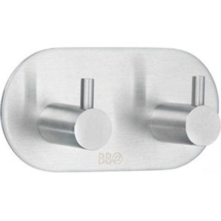 Hook Design Double Brushed Stainless Steel 1-1/4 x 3-3/4 x 1-7/8 Inch 1-1/4 Inch Wall Mount - Frankwebs
