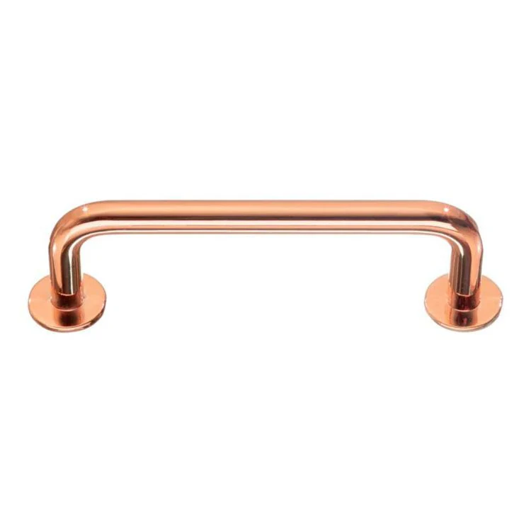 Pull Handle Copper Zinc 3-7/8 Inch Center to Center 4 x 1/2 x 1-1/16 Inch - Frankwebs