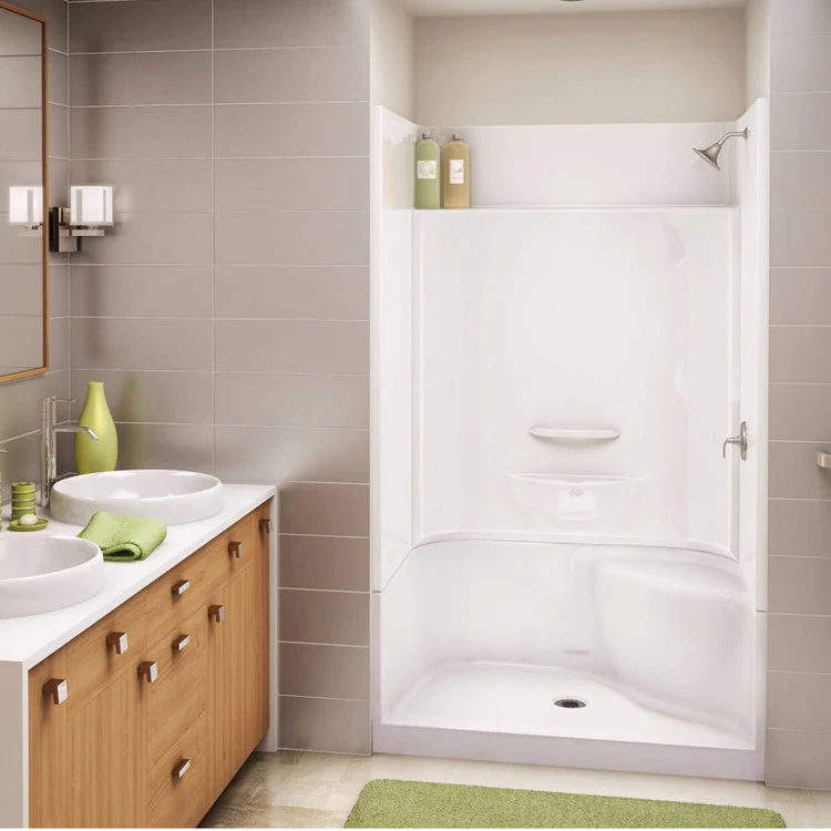 Shower Module KDS 3448 47-7/8 x 33-5/8 x 80-1/8 Inch AcrylX Bone 4 Pieces Right Hand - Frankwebs