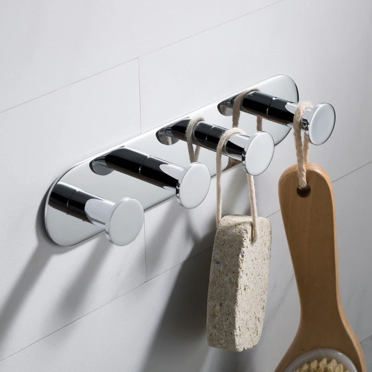 Elie Bathroom Robe and Towel Hook Rack with 4 Hooks - Frankwebs