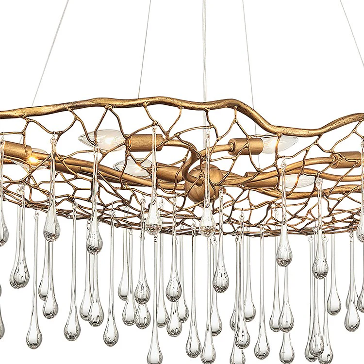 Laguna Eight-Light Linear Chandelier by Lisa McDennon - Frankwebs