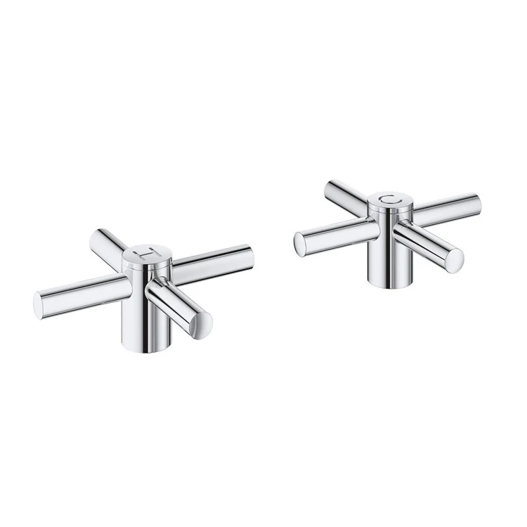 Atrio Cross Handle Set with H and C Caps for Kitchen/Bar/Bathroom Sink Faucets - Frankwebs