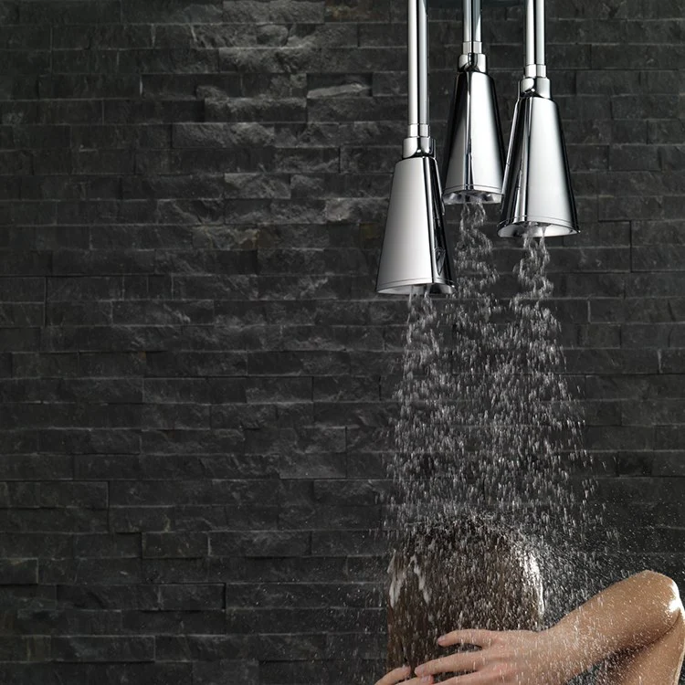 H2Okinetic Single-Function Three-Head Pendant Raincan Shower Head - Frankwebs