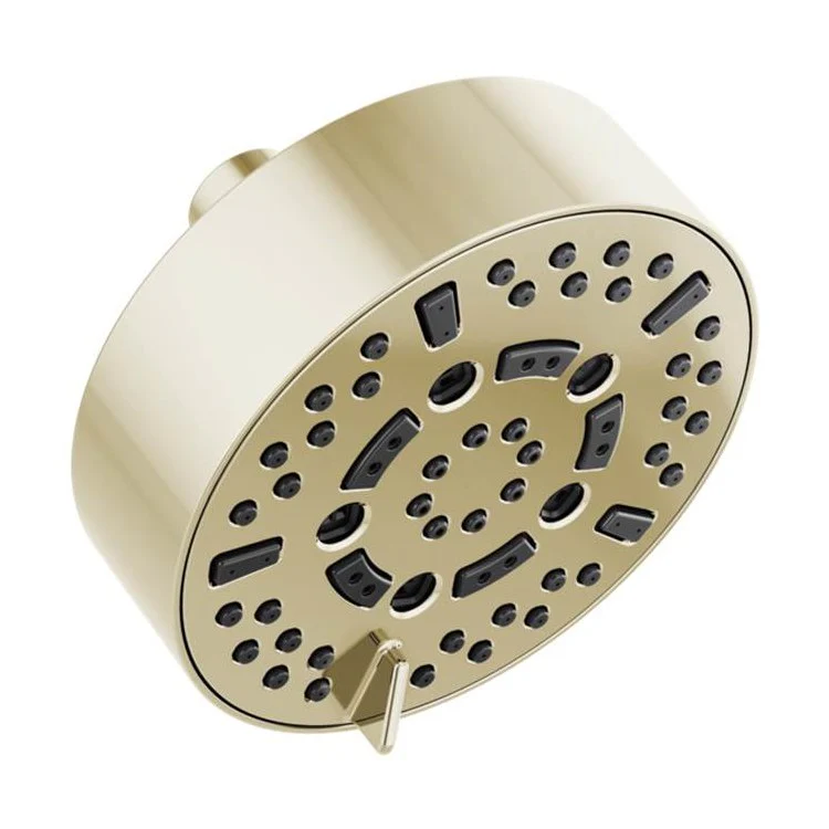 Showerhead Universal Showering 7 Function Wall Mount Matte Black 5 Inch 1.75 Gallons per Minute H2Okinetic Technology Linear Round Includes H2Okinetic Technology Rinsing/Full/Massage/Full and Massage/Shampoo/Shampoo and Massage and Pause Sprays - Frankwebs