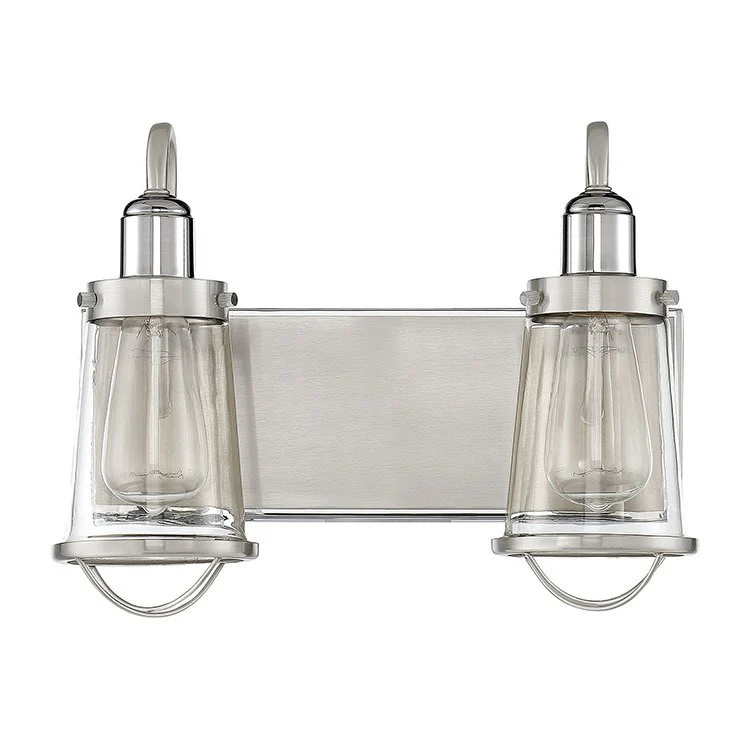 Lansing Two-Light Bathroom Vanity Fixture - Frankwebs