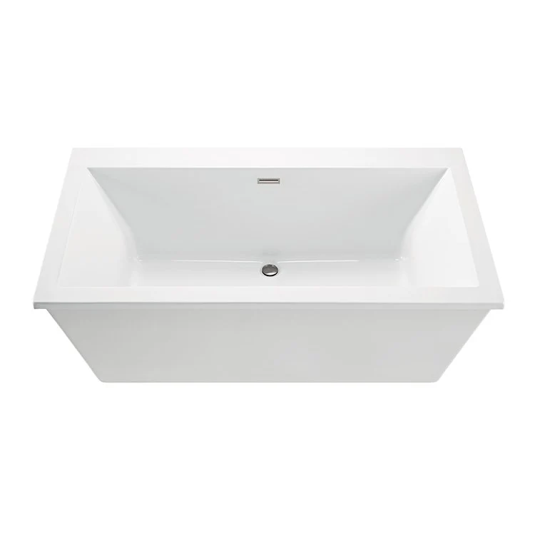 Soaking Tub Kahlo 4 66 x 36 Inch Freestanding Faucet Deck Center White Acrylic CXL 85 Gallons 22 Inch - Frankwebs