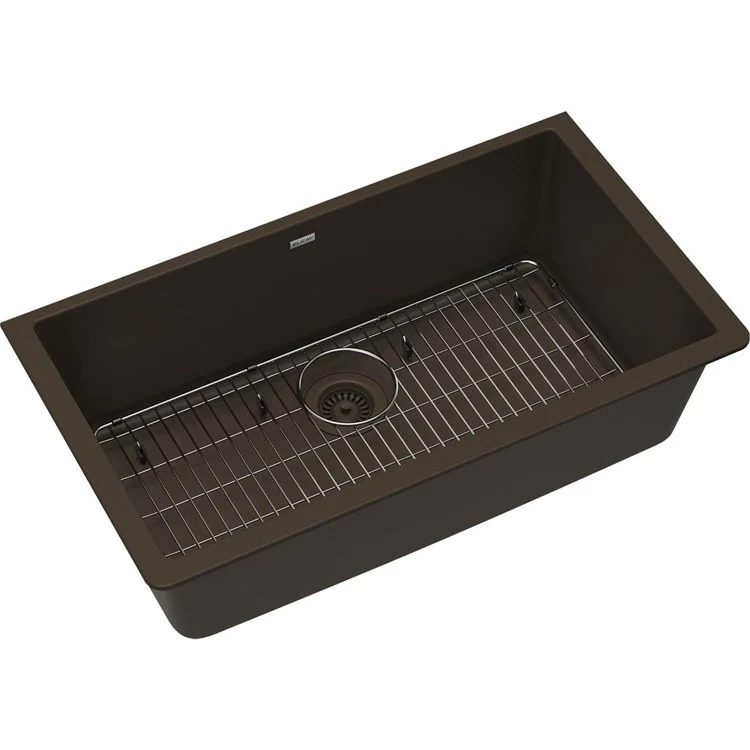 Kitchen Sink Quartz Classic 33 x 18.5 Inch Single Bowl White Undermount - Frankwebs