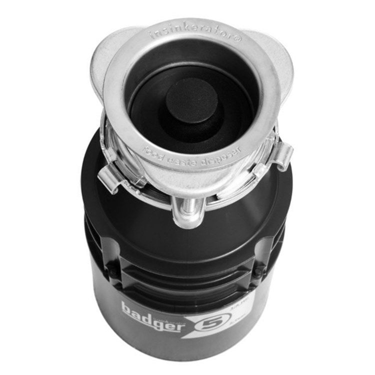 Badger 5 Compact 1/2 HP Continuous Feed Garbage Disposal with Power Cord - Frankwebs