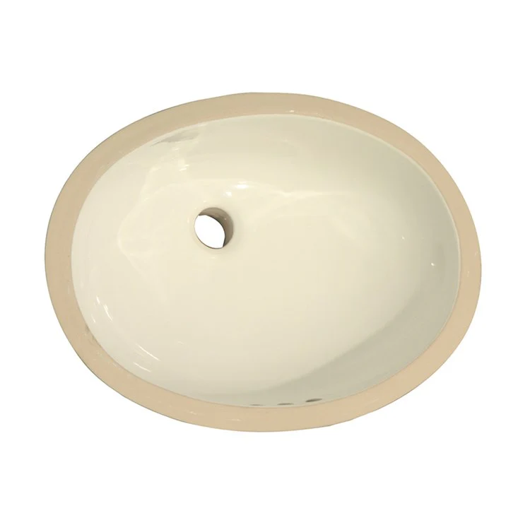 Lavatory Sink Rosa 570 Undercounter 21-1/2 x 16-1/2 Inch Oval Bisque - Frankwebs