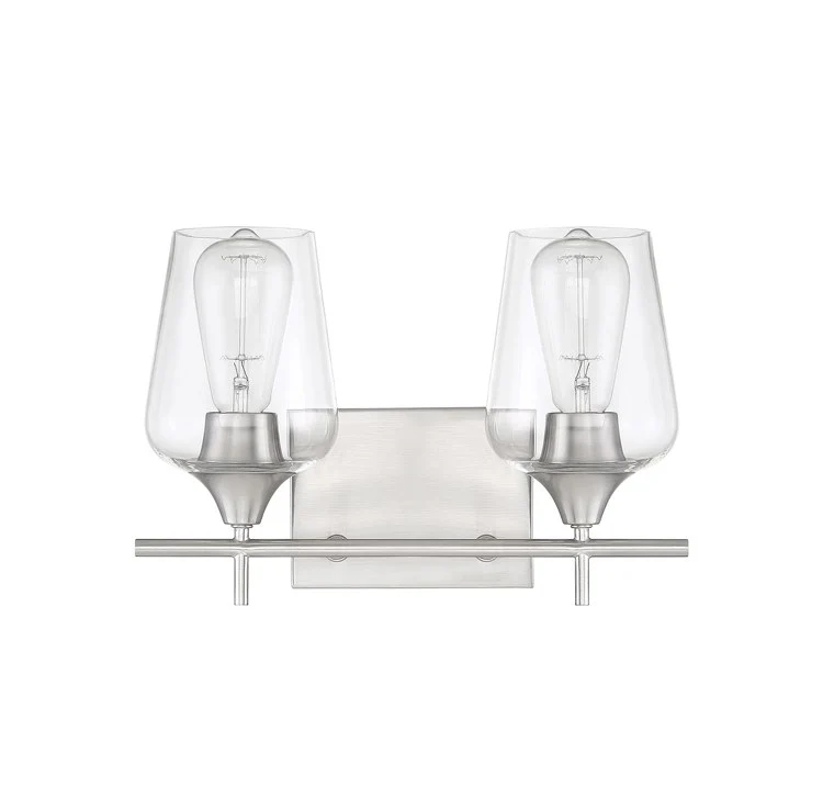 Octave Two-Light Bathroom Vanity Fixture - Frankwebs