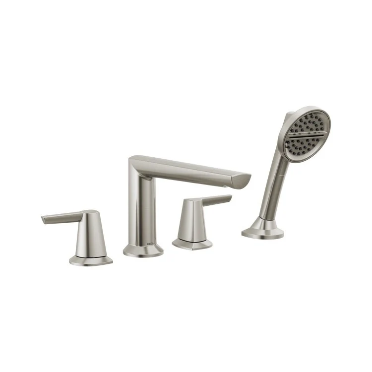 Roman Tub Trim Galeon 4 Hole Lumicoat Chrome 9-3/8 Inch - Frankwebs