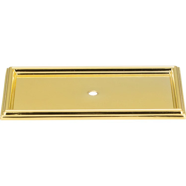 Backplate Atlas Campaign Rope 3-11/16 Inch Polished Brass Zinc Alloy - Frankwebs