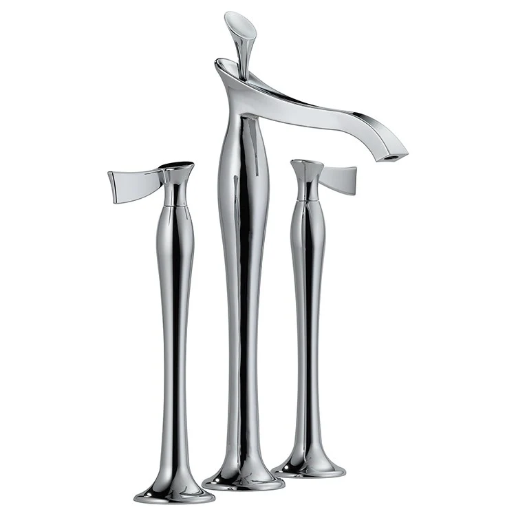 RSVP Two Handle Widespread Vessel Sink Bathroom Faucet without Handles - Frankwebs