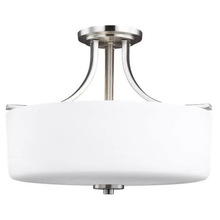 Canfield Three-Light Semi-Flush Mount Ceiling Fixture - Frankwebs