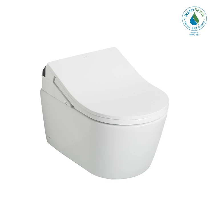 Toilet RP 1 Pieces Universal Height Matte Silver D-Shape ADA 16-1/8 Inch 0.9/1.28 Gallons per Flush Auto Flush Washlet+ RX - Frankwebs