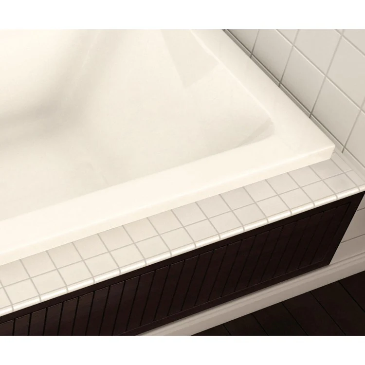 Tub Pose 66-1/4 x 35-3/4 x 23-5/8 Inch Drop-In with Whirlpool/Aeroffect End White Acrylic - Frankwebs