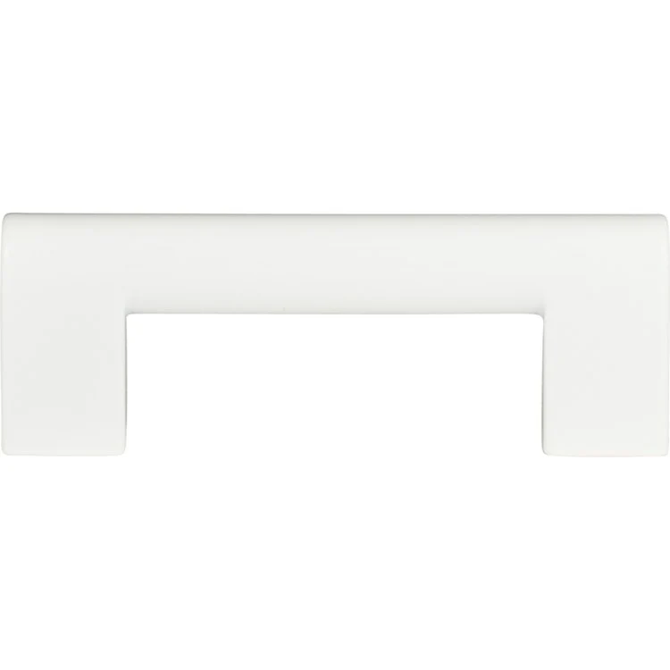 Drawer Pull Atlas Round Rail Brushed Nickel Zinc Alloy 3 Inch 3-3/4 x 1/2 Inch - Frankwebs